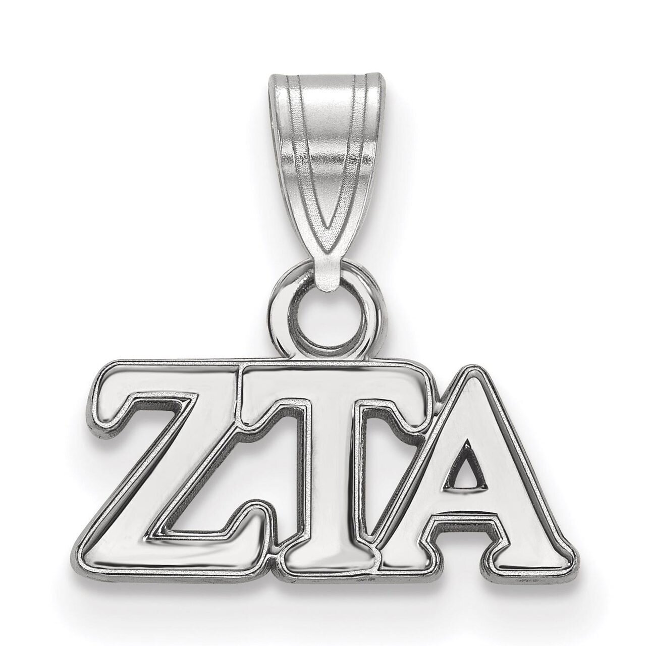Zeta Tau Alpha Small Pendant Sterling Silver SS002ZTA