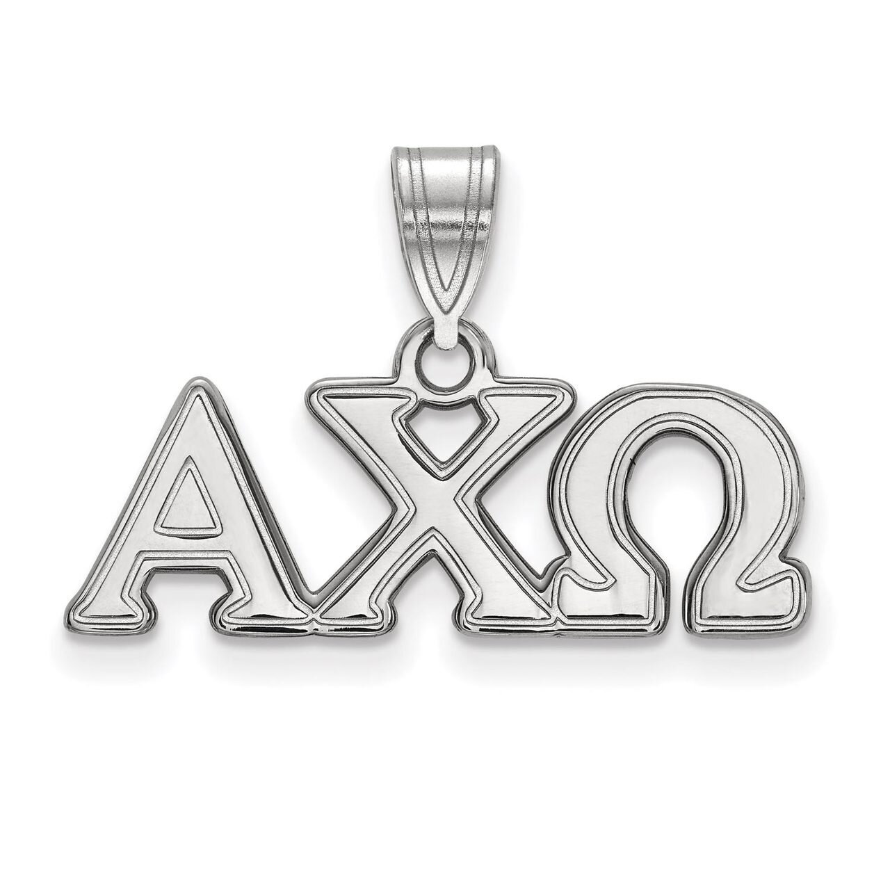 Alpha Chi Omega Medium Pendant Sterling Silver SS003ACO, MPN: SS003ACO, 886774598703