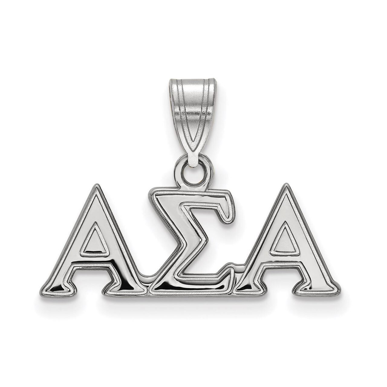 Alpha Sigma Alpha Medium Pendant Sterling Silver SS003ASI, MPN: SS003ASI, 886774598789