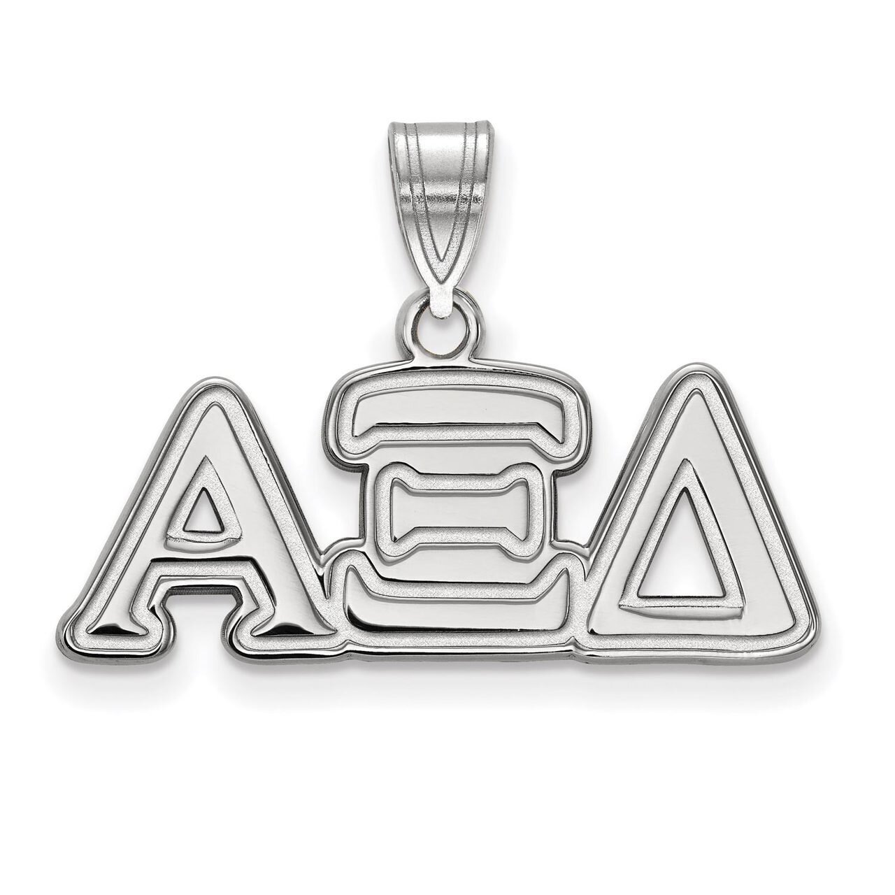 Alpha Xi Delta Medium Pendant Sterling Silver SS003AXD