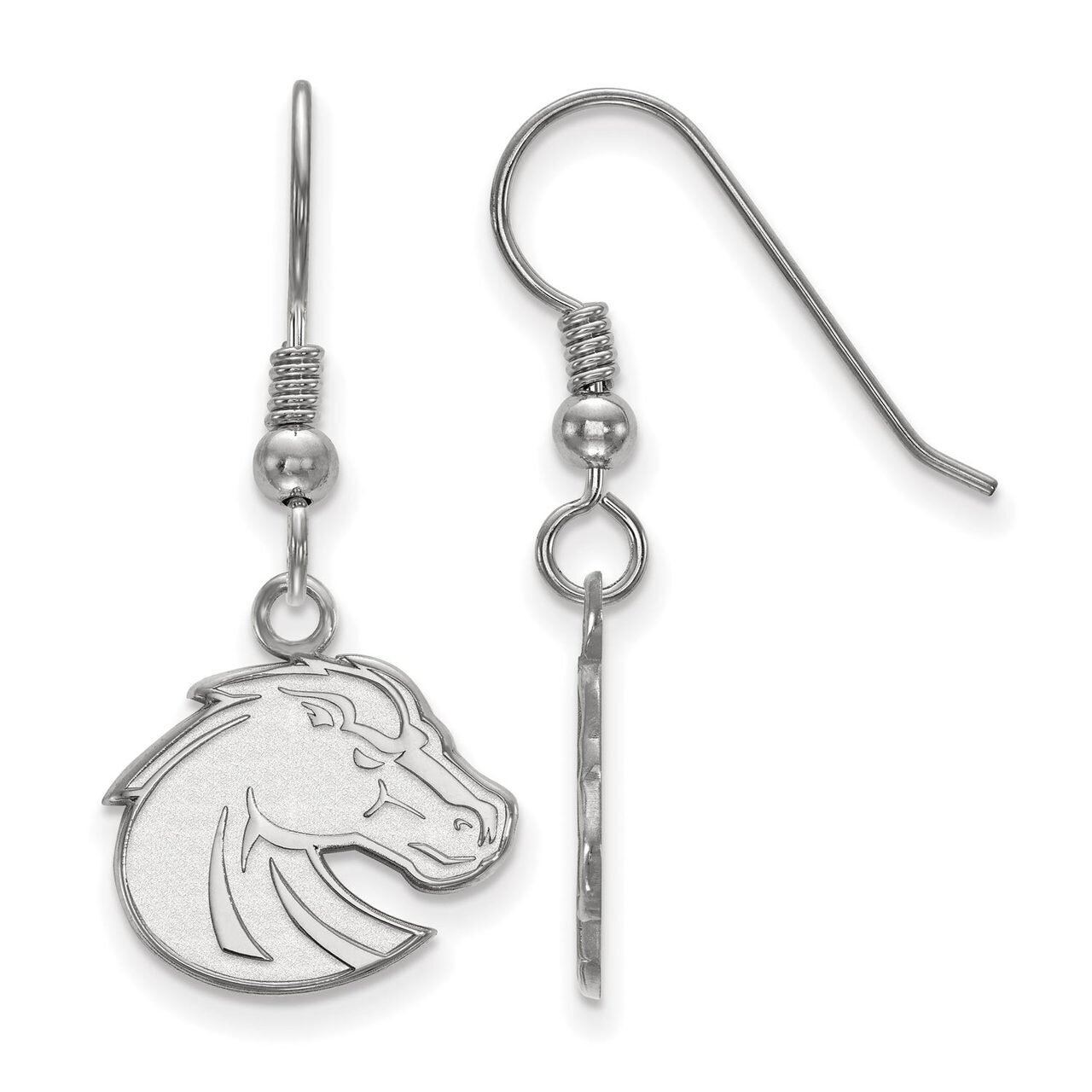 Boise State University Small Dangle Earring Wire Sterling Silver SS003BOS