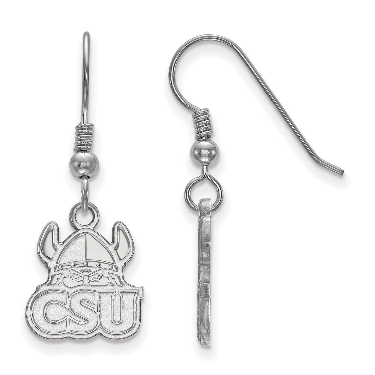 Cleveland State University Small Dangle Earring Wire Sterling Silver SS003CLS, MPN: SS003CLS, 88677…