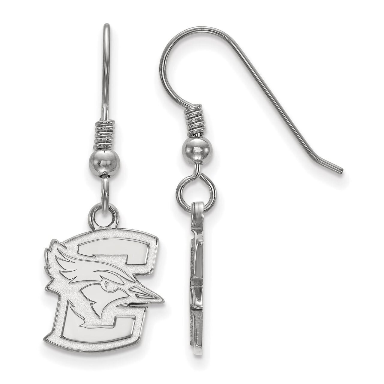 Creighton University Small Dangle Earring Wire Sterling Silver SS003CRU