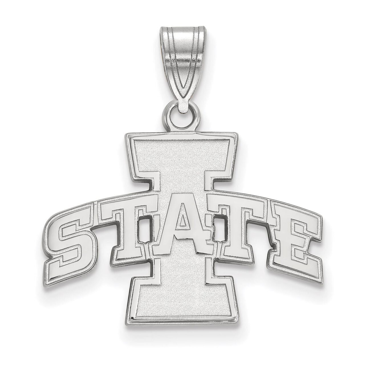 Iowa State University Medium Pendant Sterling Silver SS003IAS