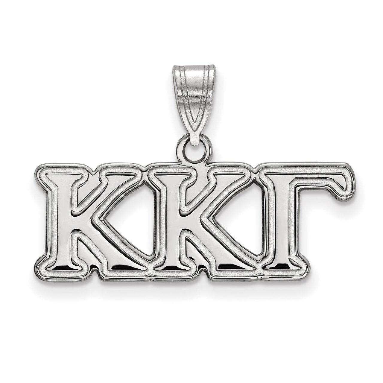 Kappa Kappa Gamma Medium Pendant Sterling Silver SS003KKG