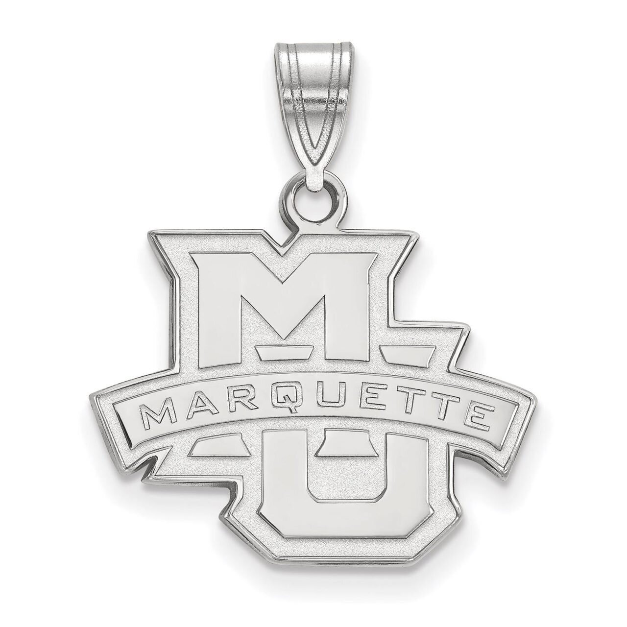 Marquette University Medium Pendant Sterling Silver SS003MAR