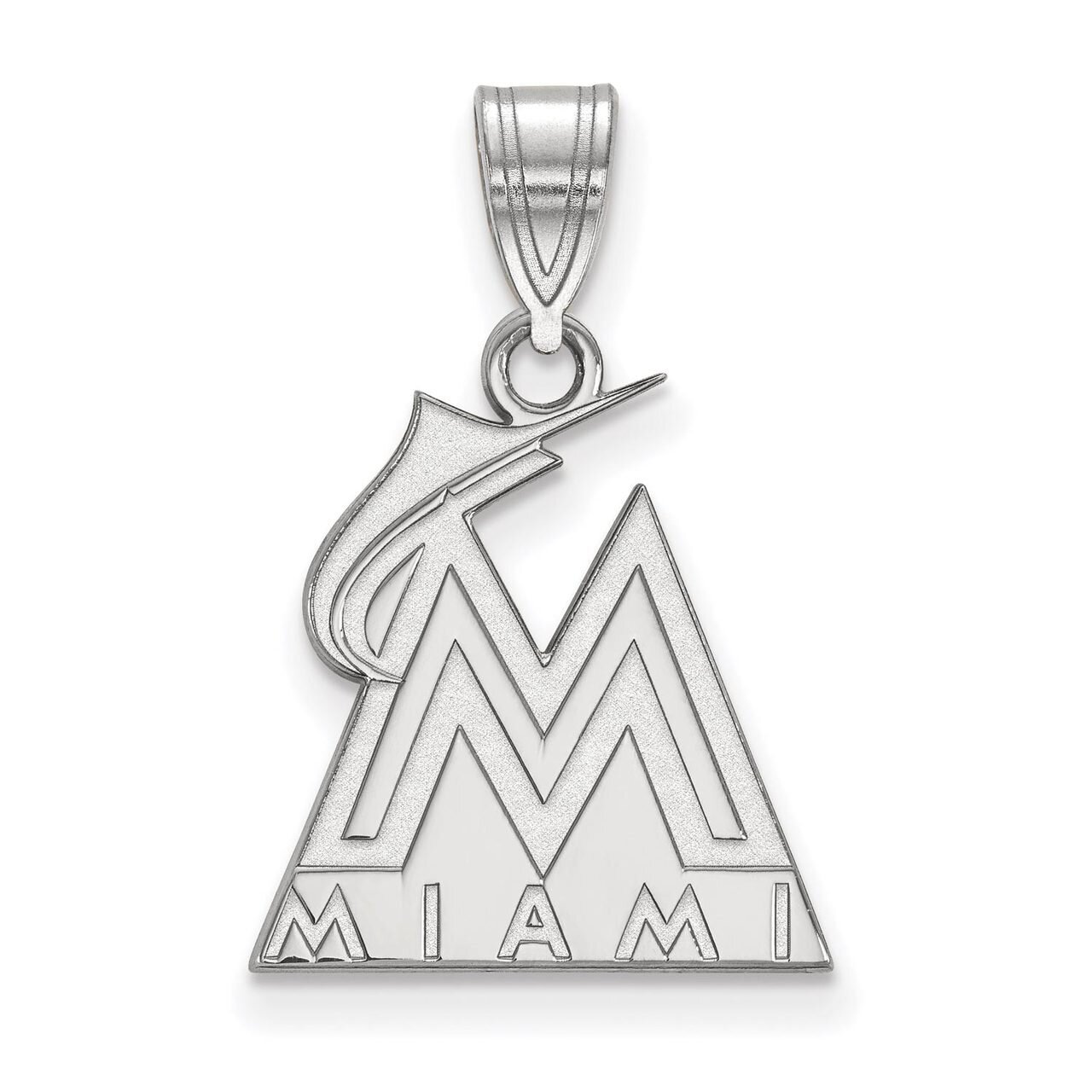Miami Marlins Medium Pendant Sterling Silver SS003MIN, MPN: SS003MIN, 886774623917
