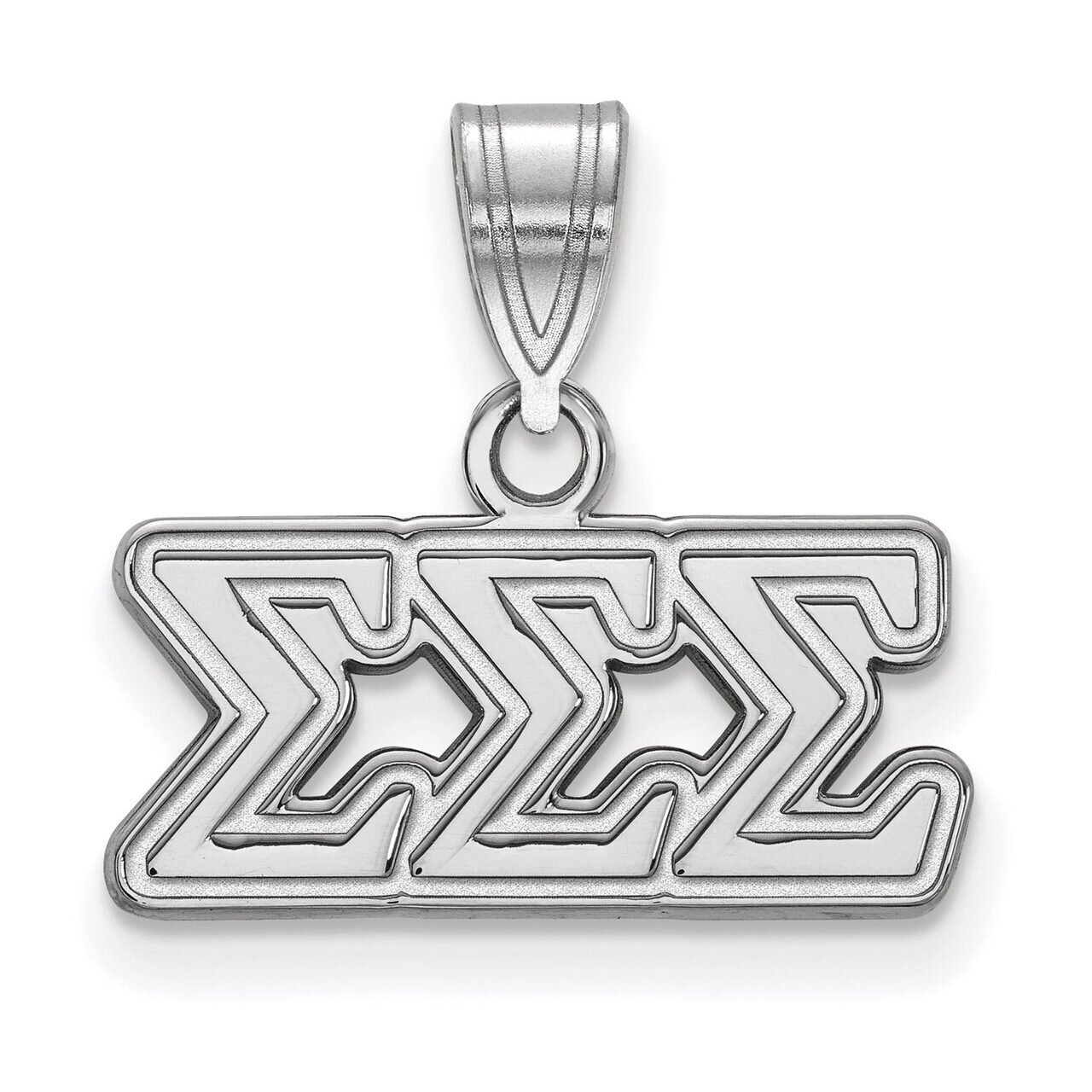 Sigma Sigma Sigma Medium Pendant Sterling Silver SS003SSS, MPN: SS003SSS, 886774598932