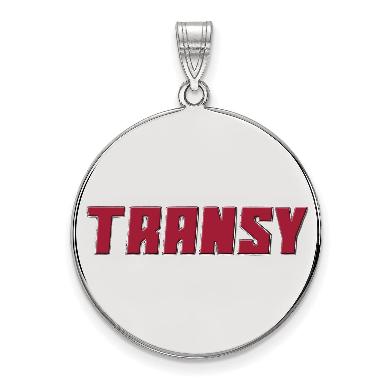 Transylvania University XLarge Enamel Disc Pendant Sterling Silver SS003TRU, MPN: SS003TRU, 8867747…