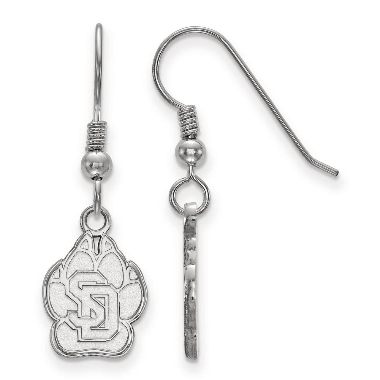 University of South Dakota Small Dangle Earring Wire Sterling Silver SS003USD, MPN: SS003USD, 88677…