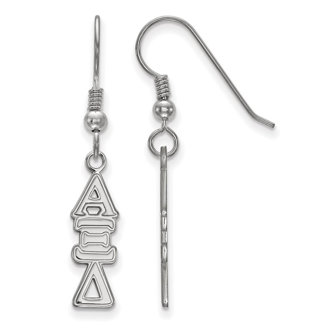 Alpha Xi Delta Dangle Medium Earrings Sterling Silver SS004AXD, MPN: SS004AXD, 886774599052
