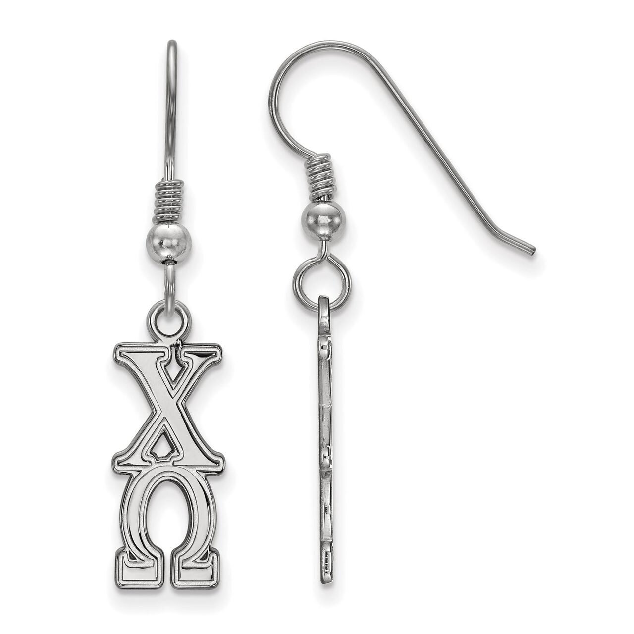 Chi Omega Dangle Medium Earrings Sterling Silver SS004CHO, MPN: SS004CHO, 886774599069
