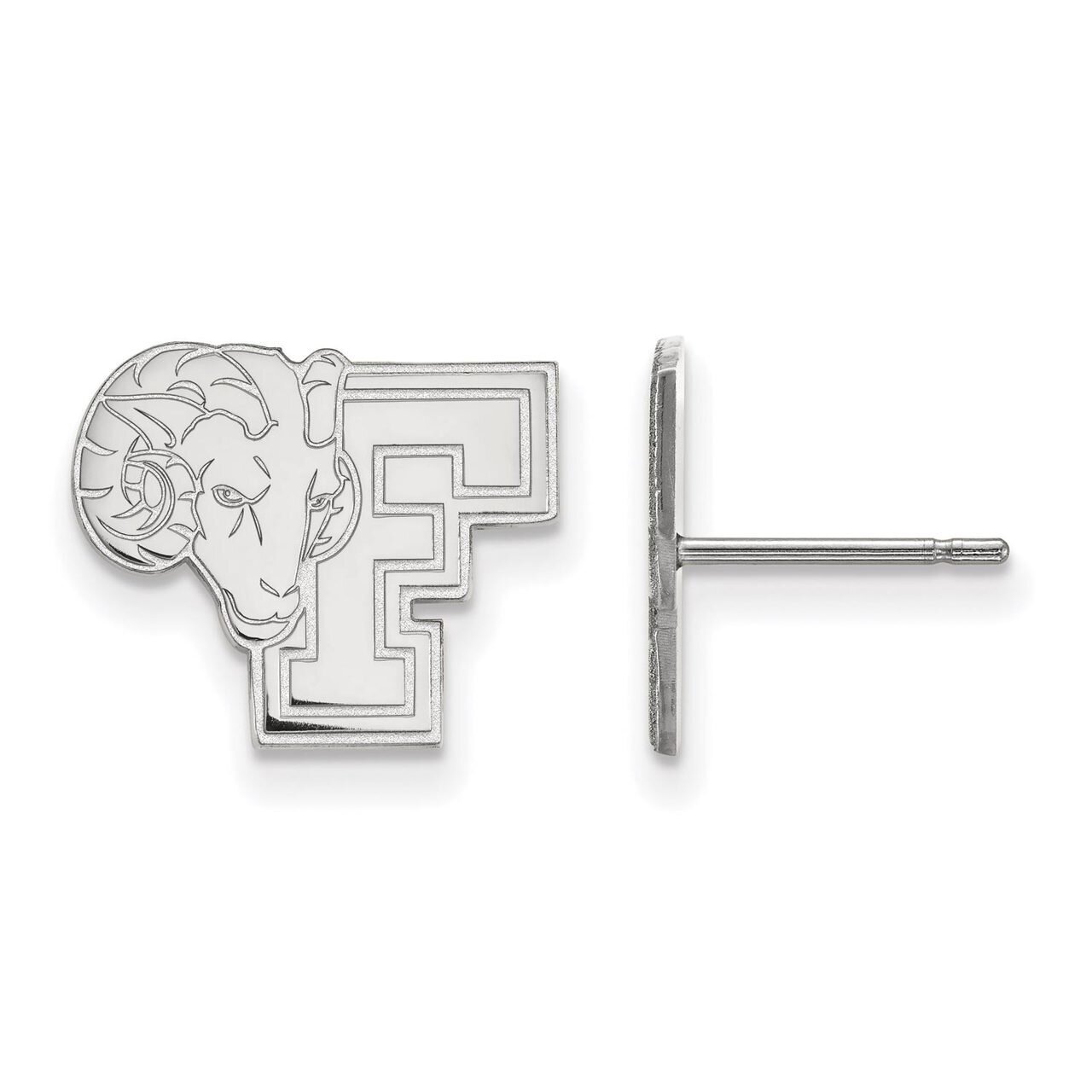 Fordham University Small Post Earring Sterling Silver SS004FOU