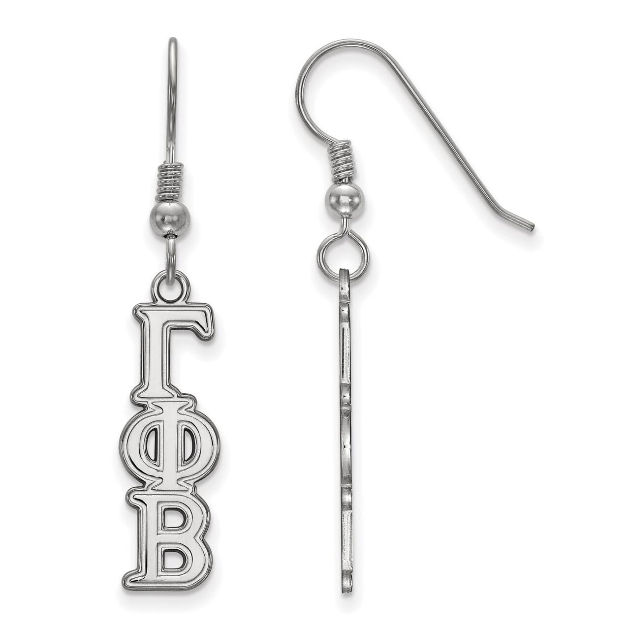 Gamma Phi Beta Dangle Medium Earrings Sterling Silver SS004GPB, MPN: SS004GPB, 886774599113