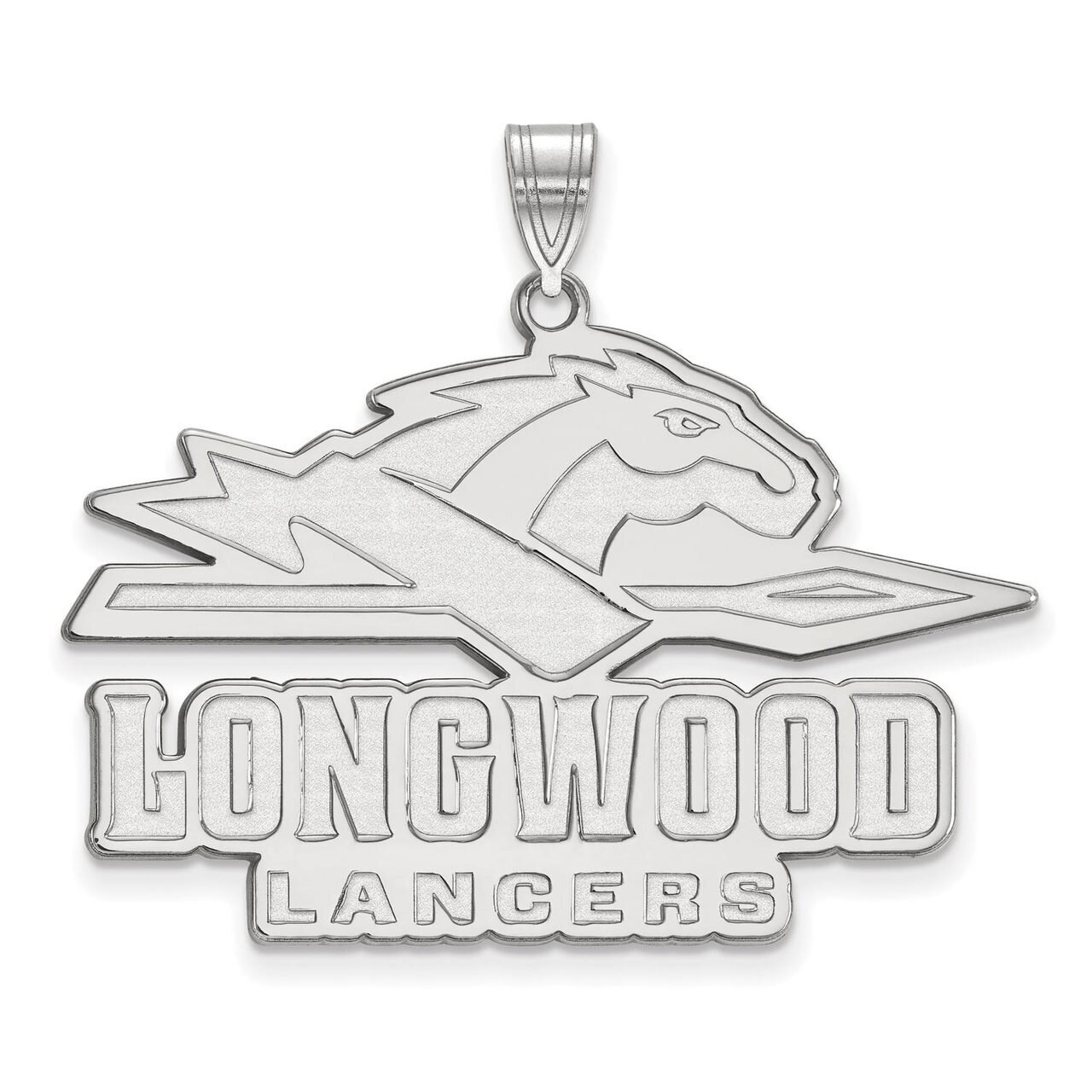Longwood University Extra Large Pendant Sterling Silver SS004LOC