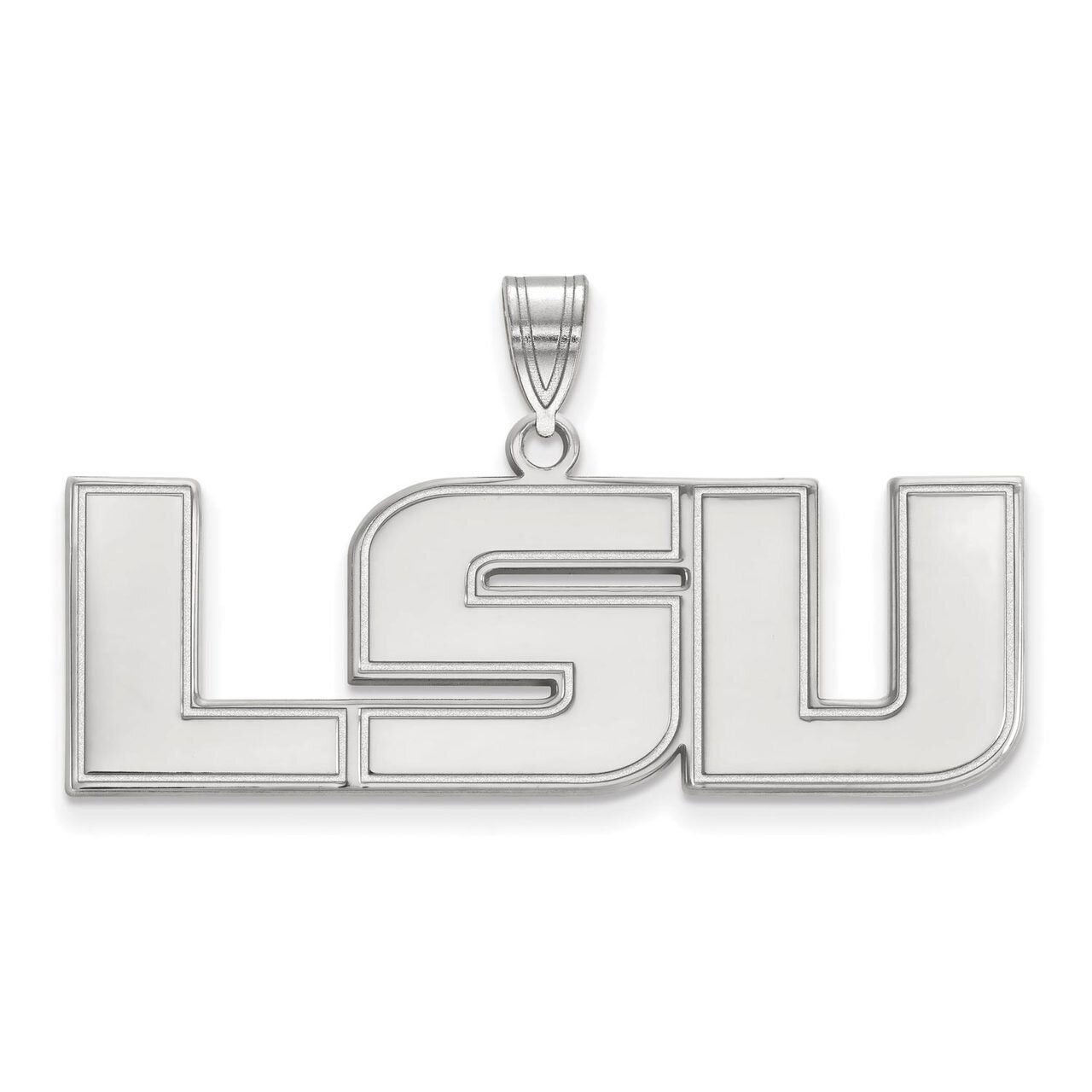 Louisiana State University Large Pendant Sterling Silver SS004LSU