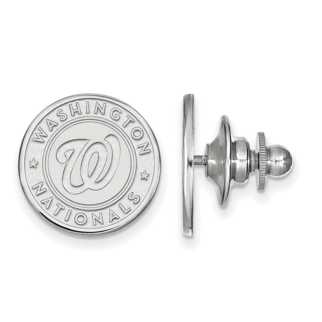 Washington Nationals Lapel Pin Sterling Silver SS004NAT