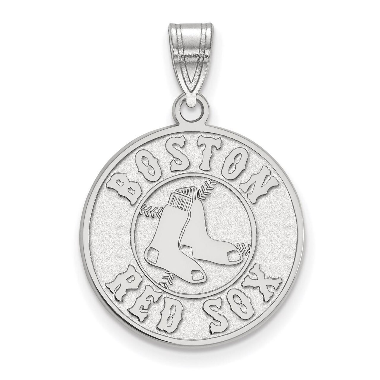 Boston Red Sox Large Pendant Sterling Silver SS004RSO