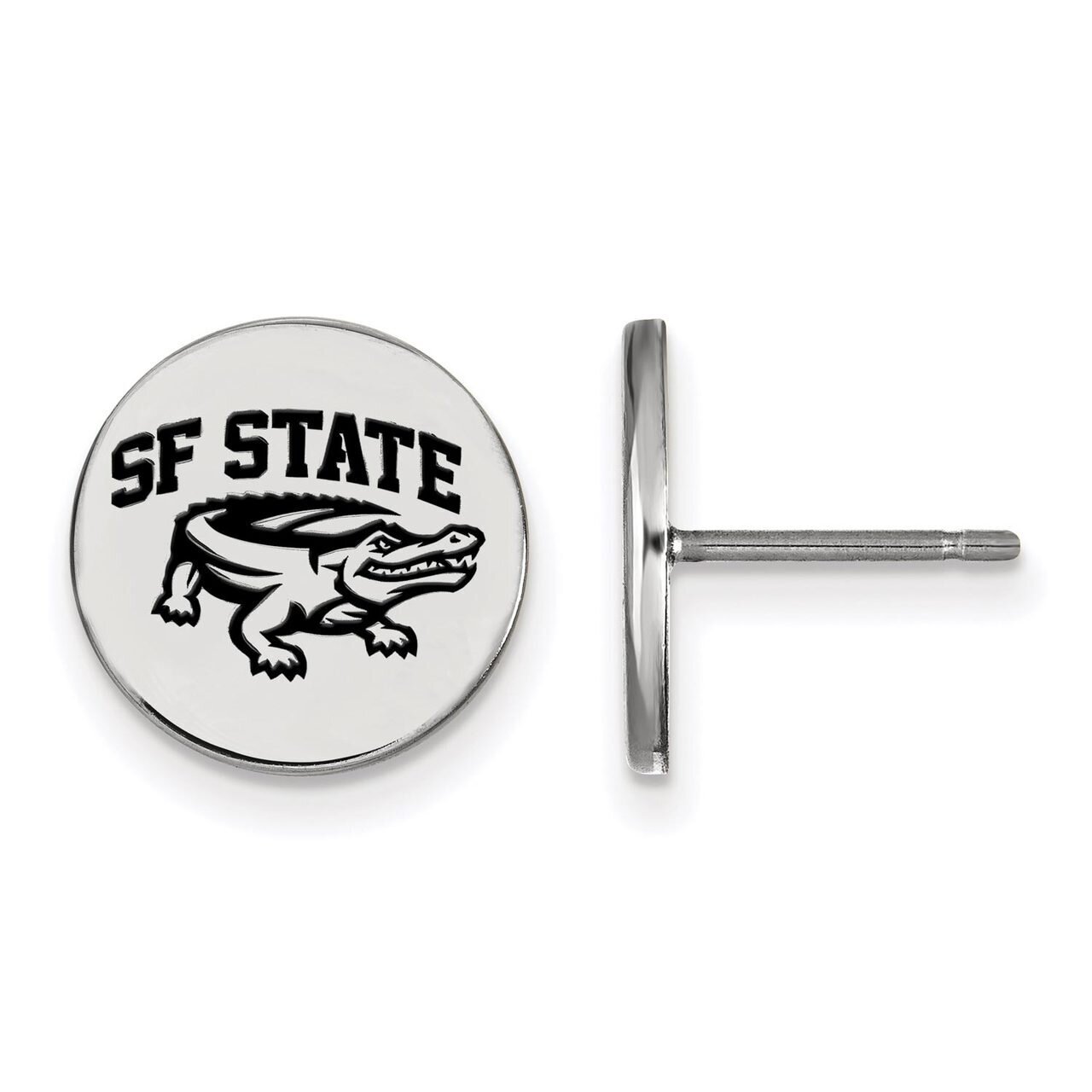San Francisco State University Small Enamel Disc Earring Sterling Silver SS004SFU, MPN: SS004SFU, 8…