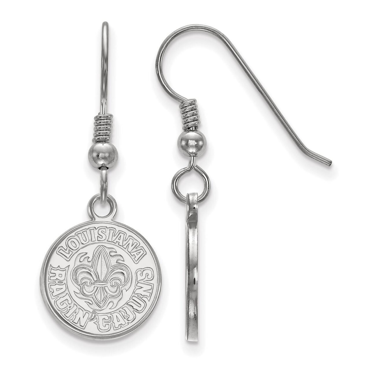 University of Louisiana at Lafayette Small Dangle Earring Wire Sterling Silver SS004USL, MPN: SS004…