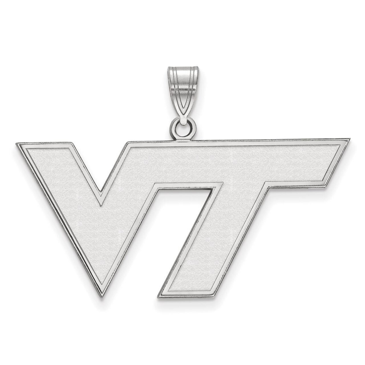 Virginia Tech Large Pendant Sterling Silver SS004VTE