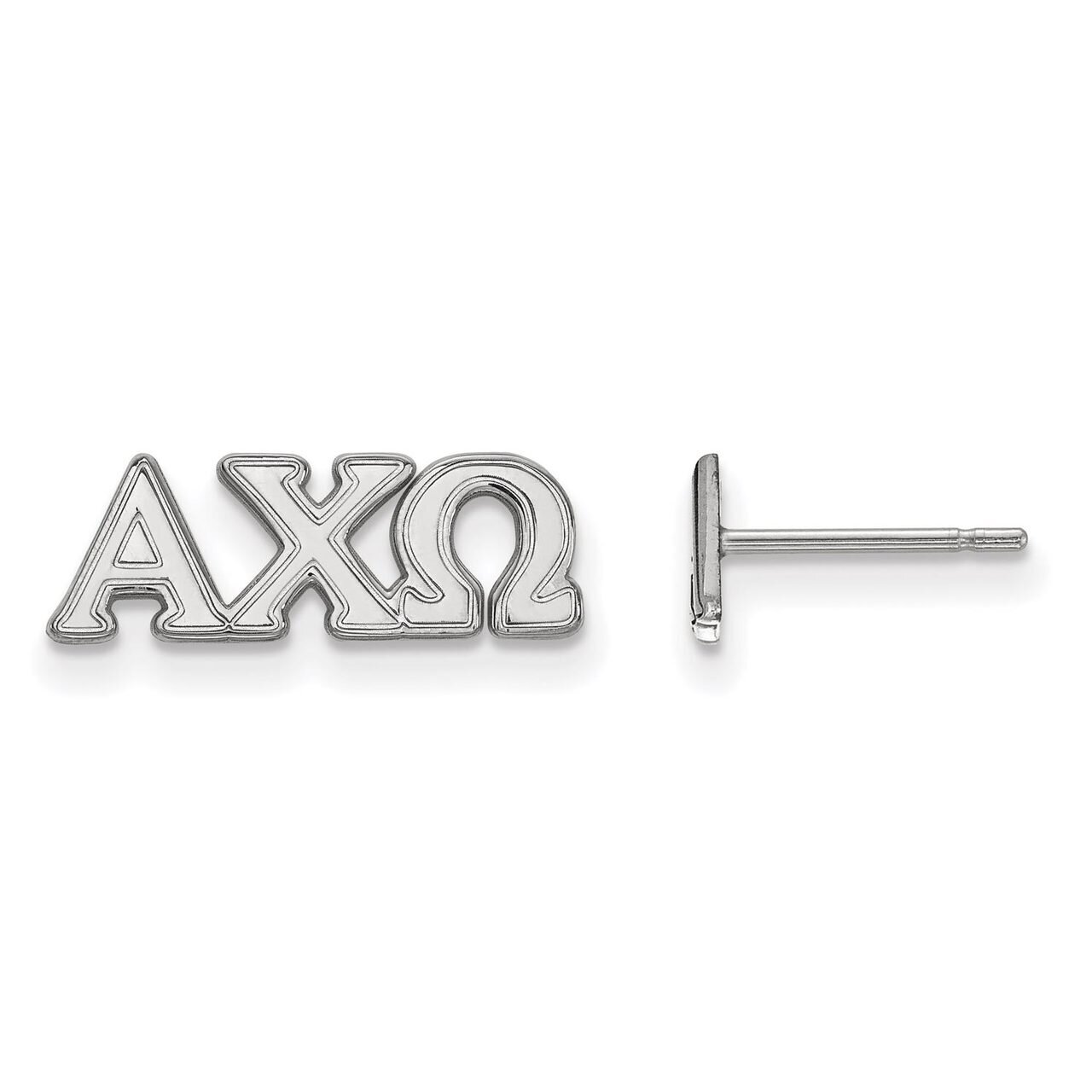 Alpha Chi Omega Extra Small Post Earrings Sterling Silver SS005ACO, MPN: SS005ACO, 886774599229