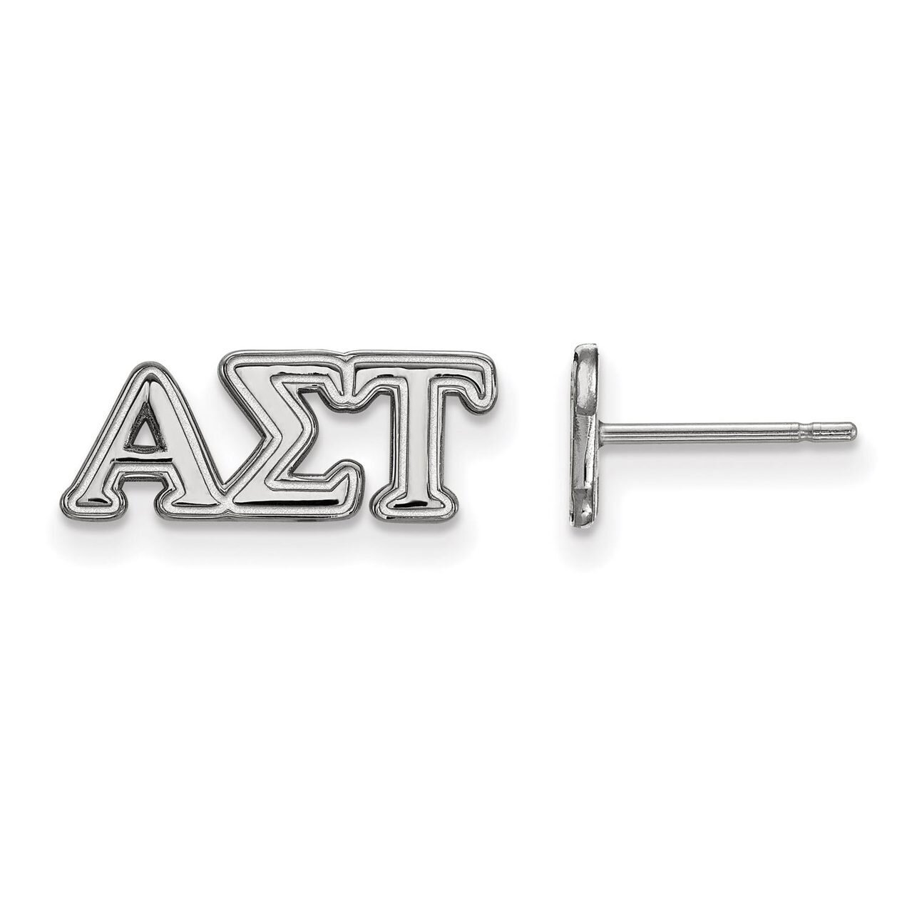 Alpha Sigma Tau Extra Small Post Earrings Sterling Silver SS005ALS, MPN: SS005ALS, 886774599274
