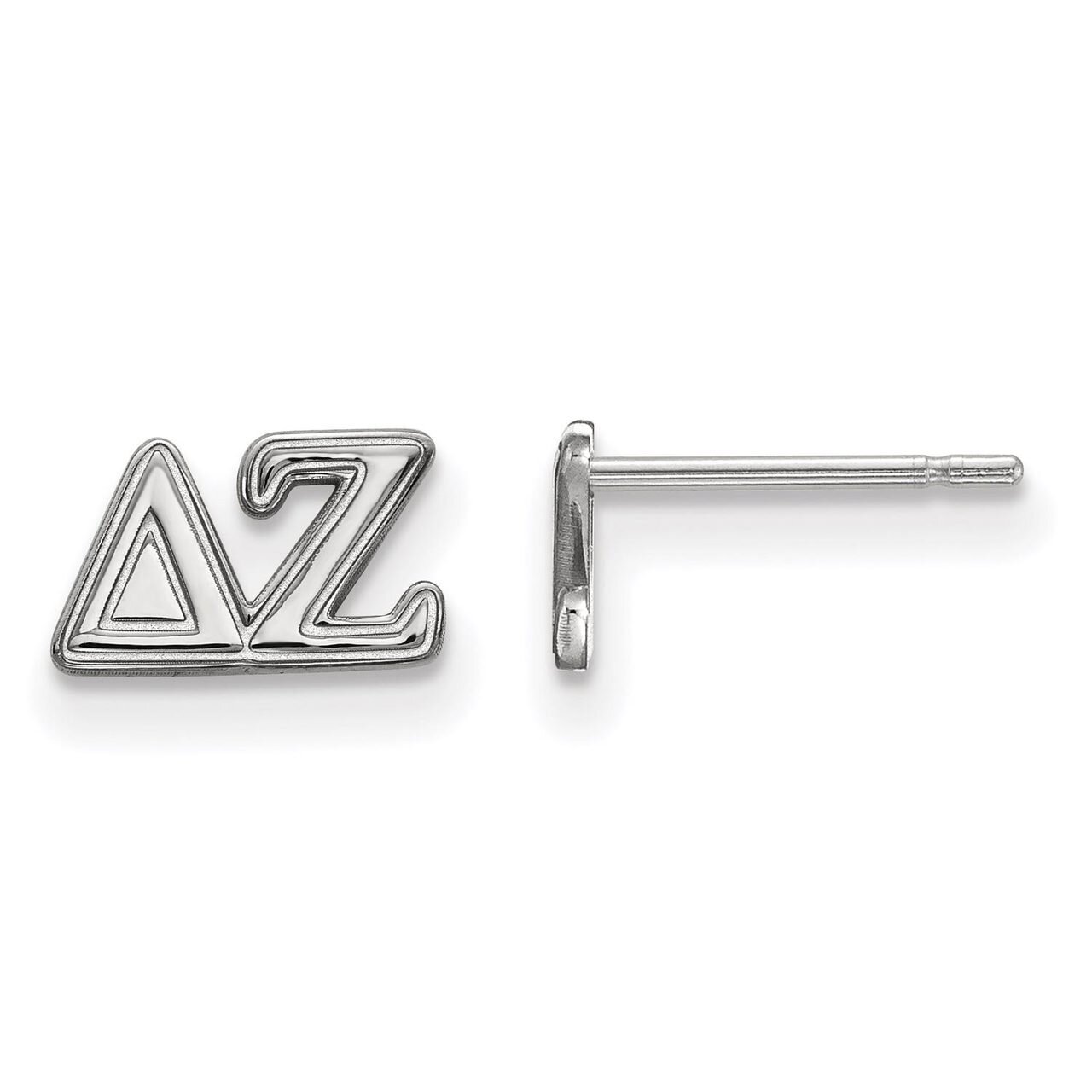 Delta Zeta Extra Small Post Earrings Sterling Silver SS005DZ