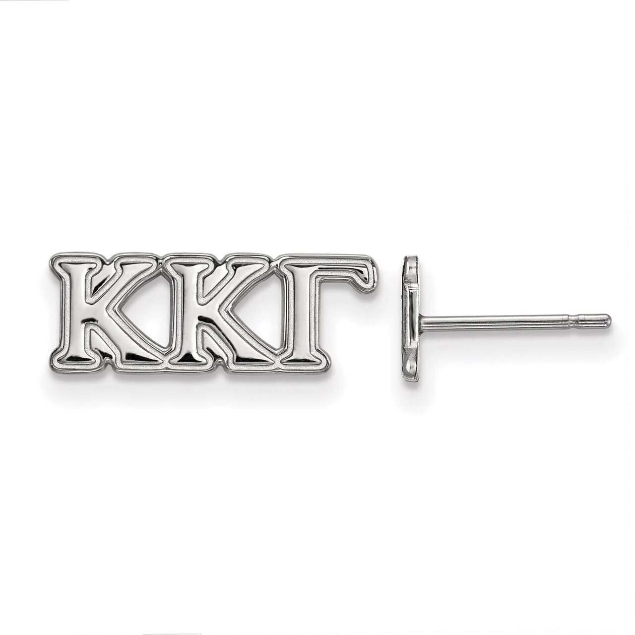 Kappa Kappa Gamma Extra Small Post Earrings Sterling Silver SS005KKG, MPN: SS005KKG, 886774599403