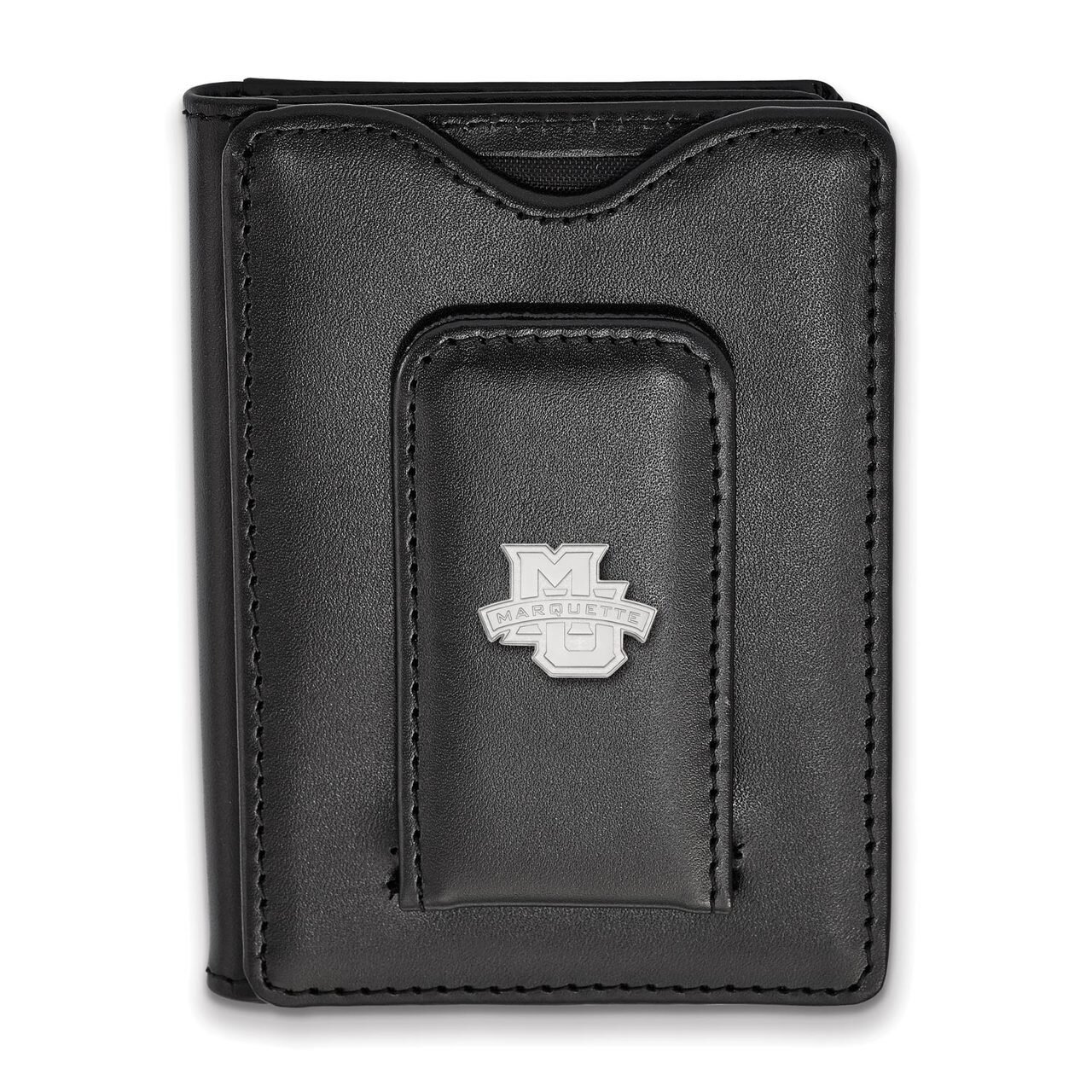 Marquette University Black Leather Wallet SS005MAR-W1