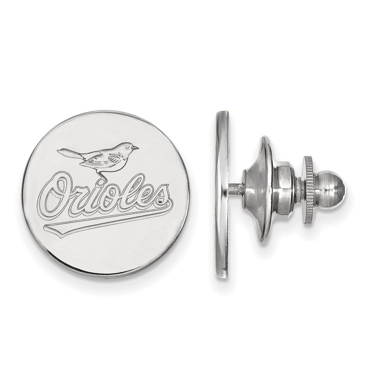 Baltimore Orioles Lapel Pin Sterling Silver SS005ORI