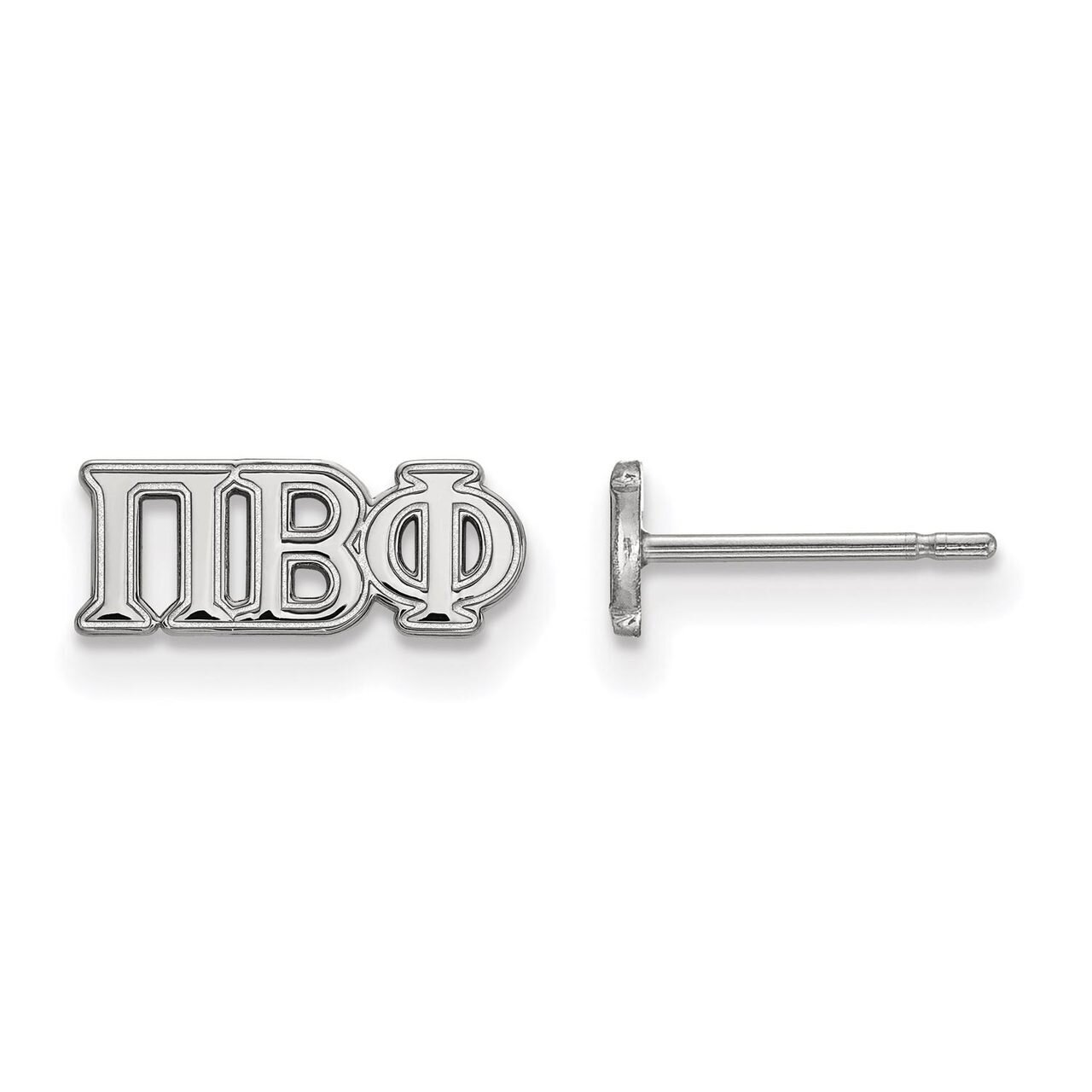 Pi Beta Phi Extra Small Post Earrings Sterling Silver SS005PBP, MPN: SS005PBP, 886774599410