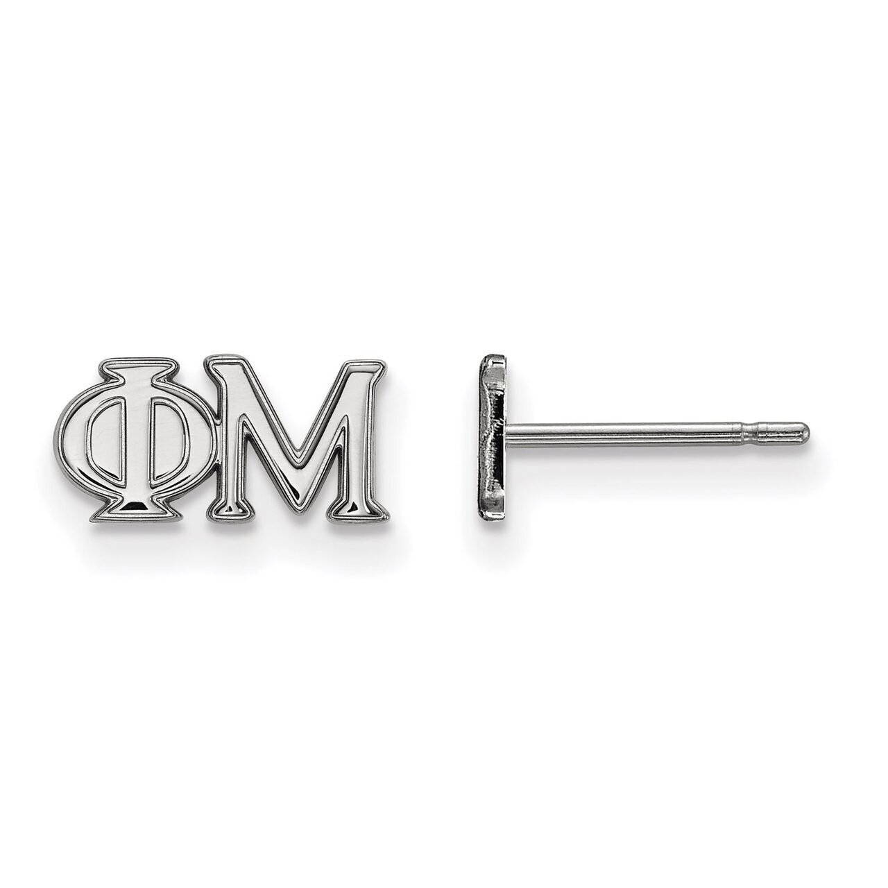 Phi Mu Extra Small Post Earrings Sterling Silver SS005PHM, MPN: SS005PHM, 886774599427