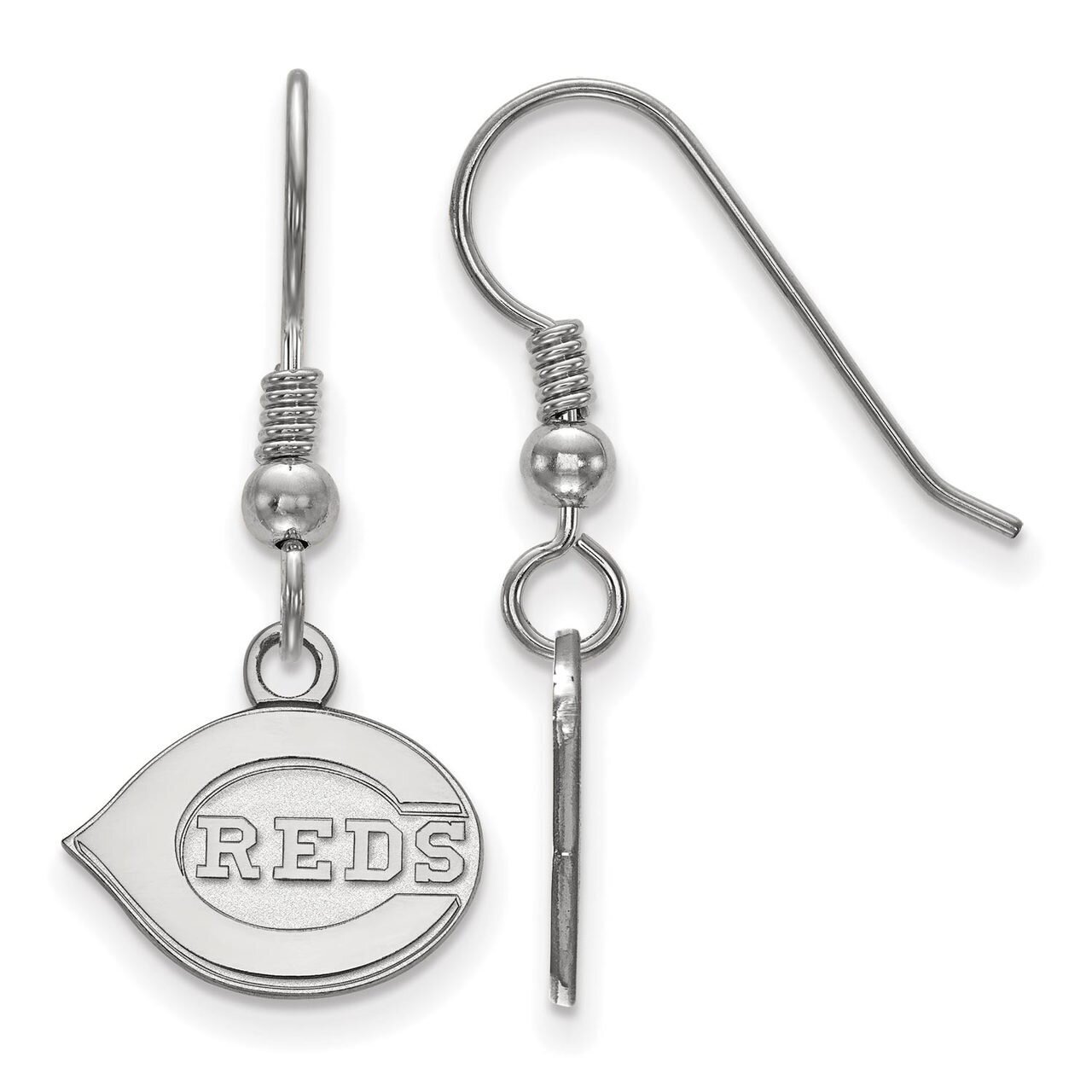 Cincinnati Reds Extra Small Dangle Earring Wire Sterling Silver SS005RDS, MPN: SS005RDS, 8867746245…