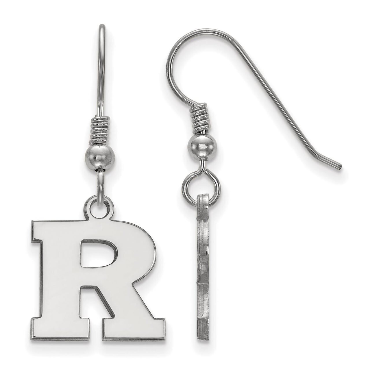 Rutgers Small Dangle Earring Wire Sterling Silver SS005RUT