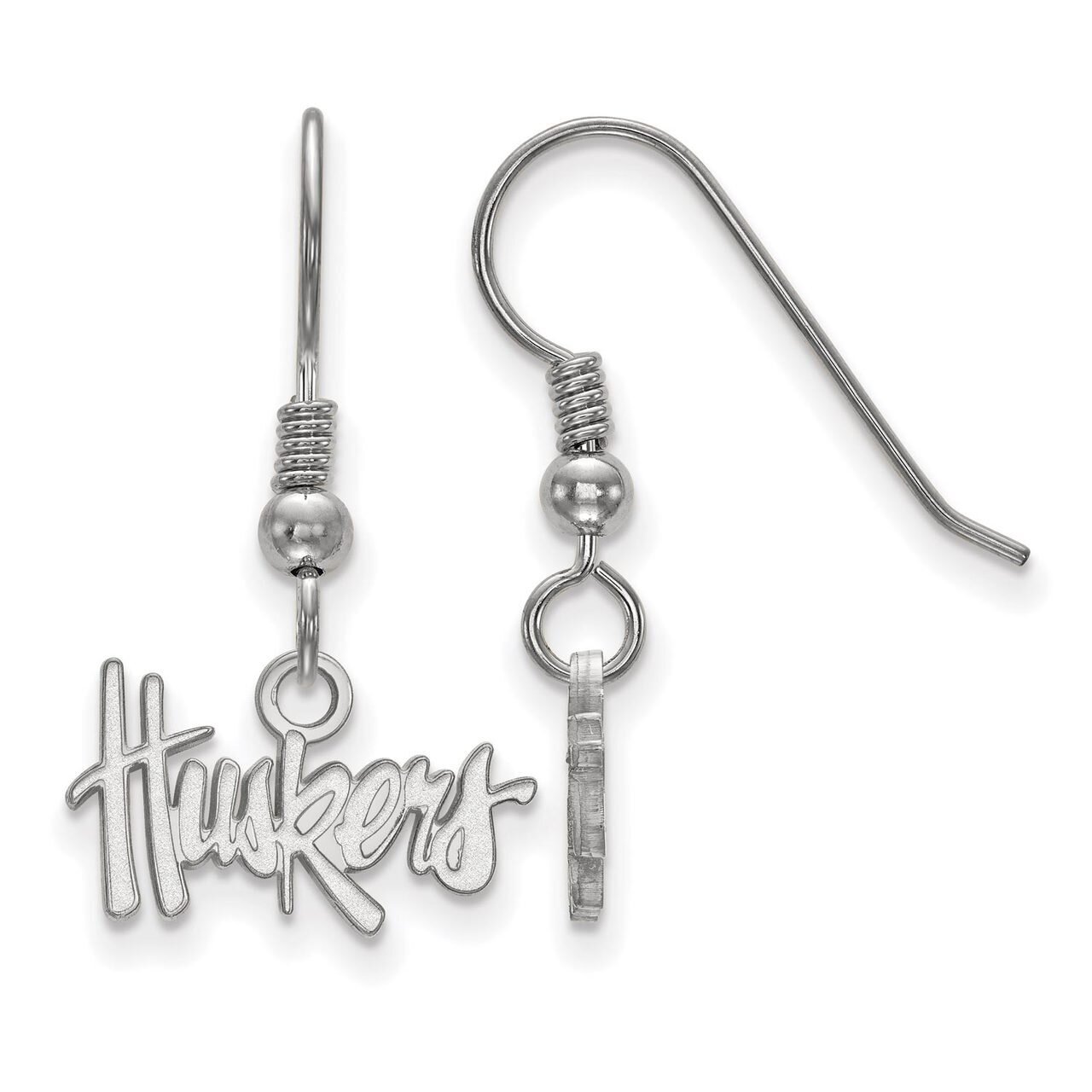 University of Nebraska Extra Small Dangle Earring Wire Sterling Silver SS005UNE, MPN: SS005UNE, 886…