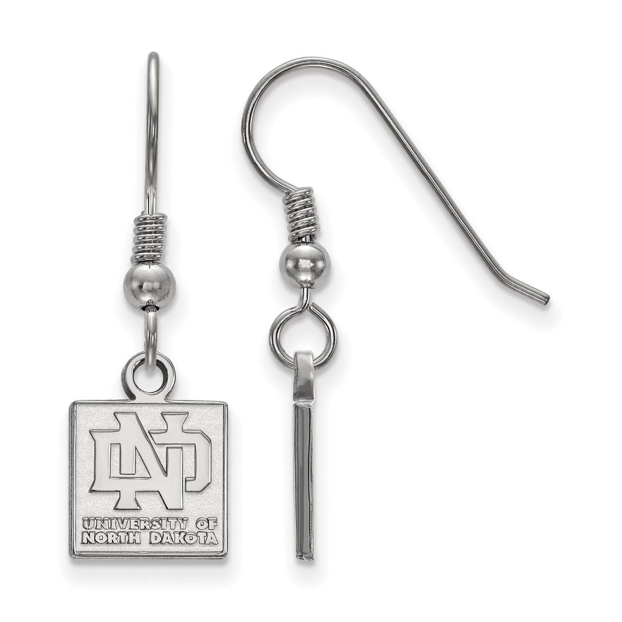 University of North Dakota Extra Small Dangle Earring Wire Sterling Silver SS005UNOD, MPN: SS005UNO…