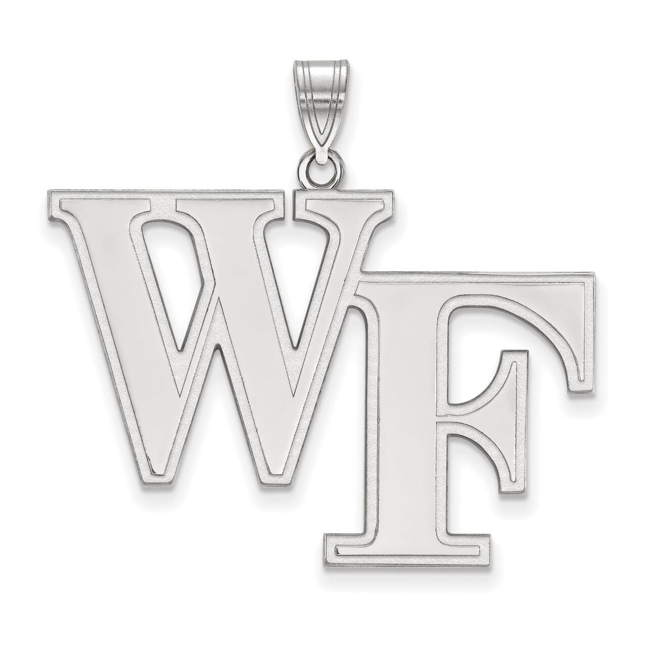Wake Forest University Extra Large Pendant Sterling Silver SS005WFU