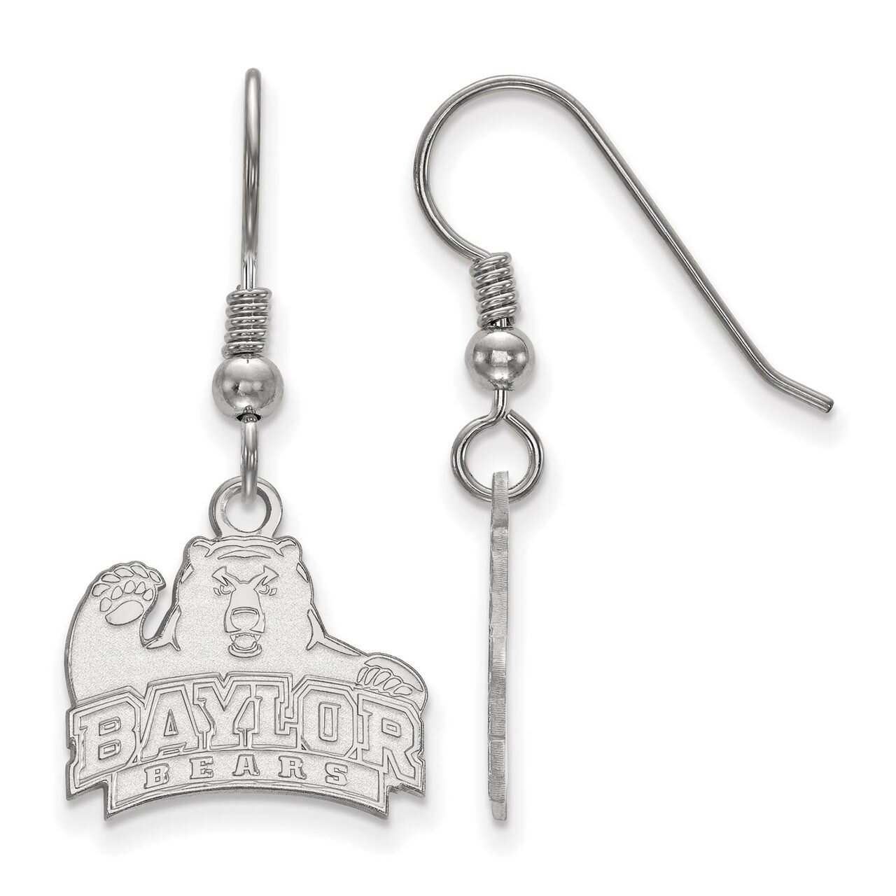 Baylor University Small Dangle Earring Wire Sterling Silver SS006BU, MPN: SS006BU, 886774678825