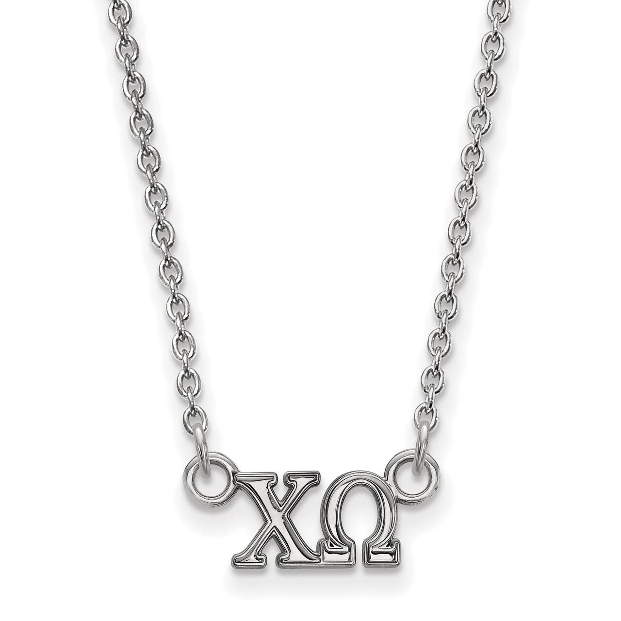 Chi Omega Extra Small Pendant with 18 Inch Chain Sterling Silver SS006CHO-18, MPN: SS006CHO-18, 886…