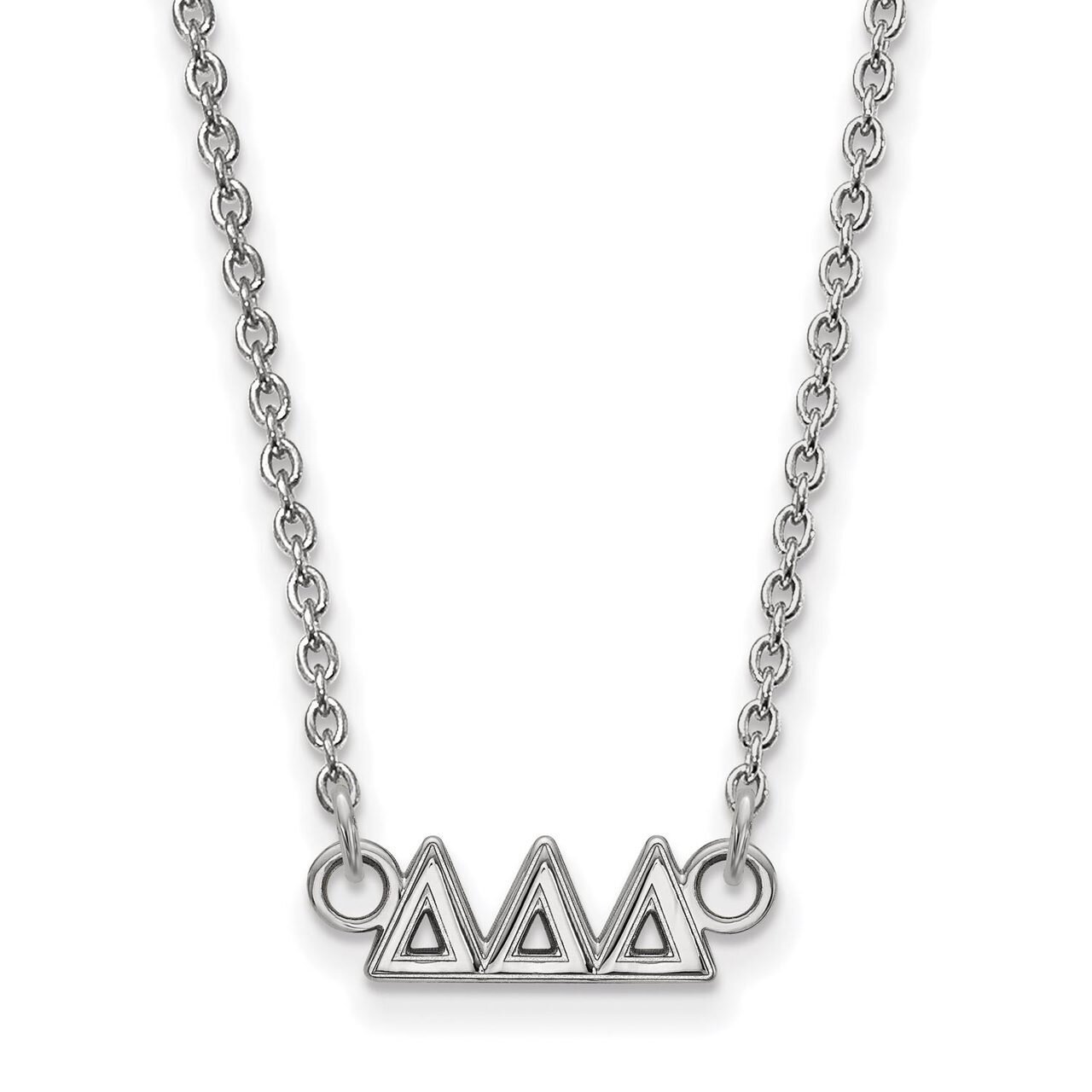 Delta Delta Delta Extra Small Pendant with 18 Inch Chain Sterling Silver SS006DDD-18, MPN: SS006DDD…