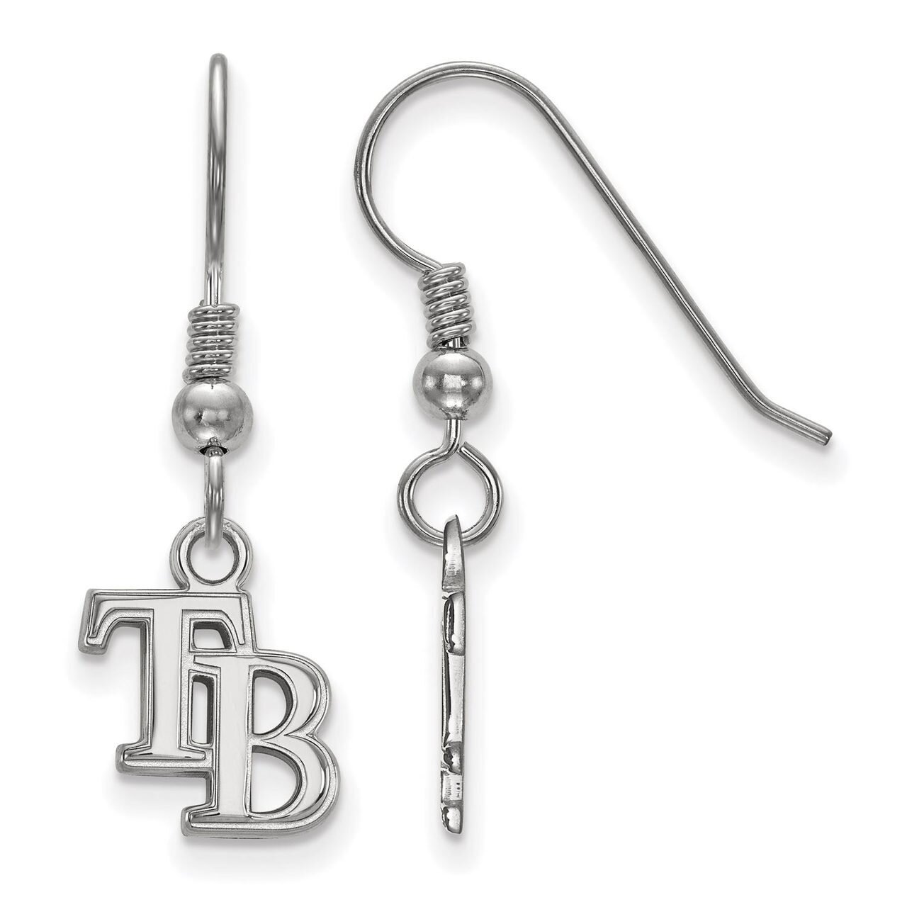 Tampa Bay Rays Extra Small Dangle Earring Wire Sterling Silver SS006DEV, MPN: SS006DEV, 886774624754