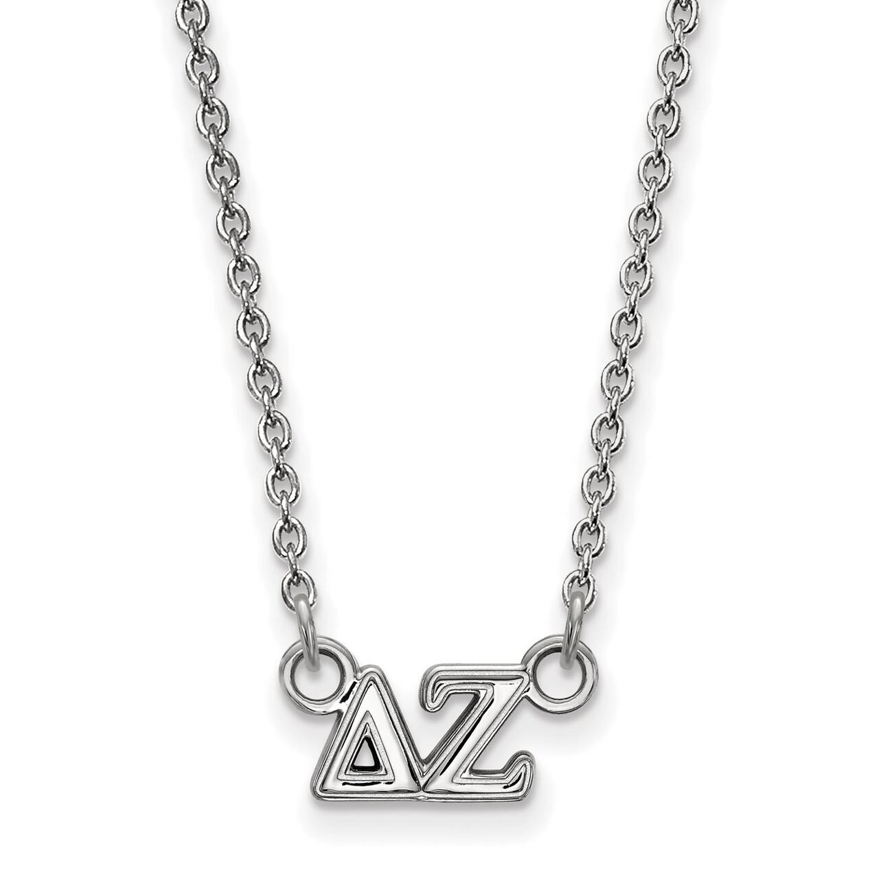 Delta Zeta Extra Small Pendant with 18 Inch Chain Sterling Silver SS006DZ-18, MPN: SS006DZ-18, 8867…