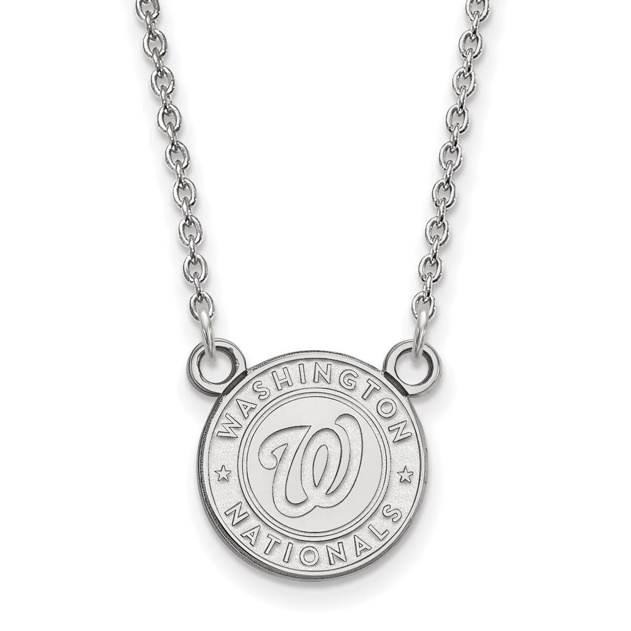 Washington Nationals Small Pendant with Necklace Sterling Silver SS006NAT-18, MPN: SS006NAT-18, 886…