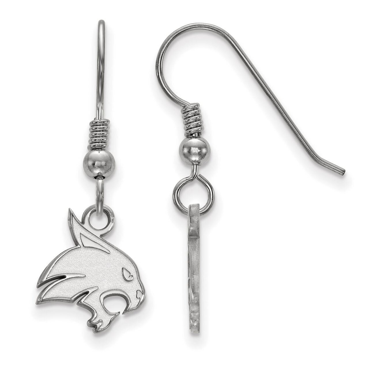 Texas State University Small Dangle Earring Wire Sterling Silver SS006TST, MPN: SS006TST, 886774700…