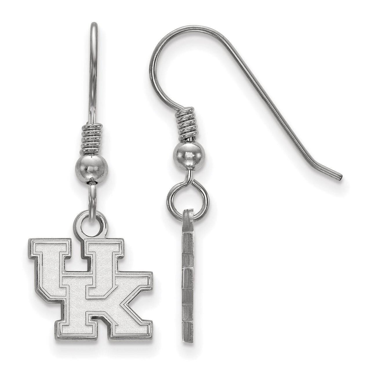 University of Kentucky Extra Small Dangle Earring Wire Sterling Silver SS006UK