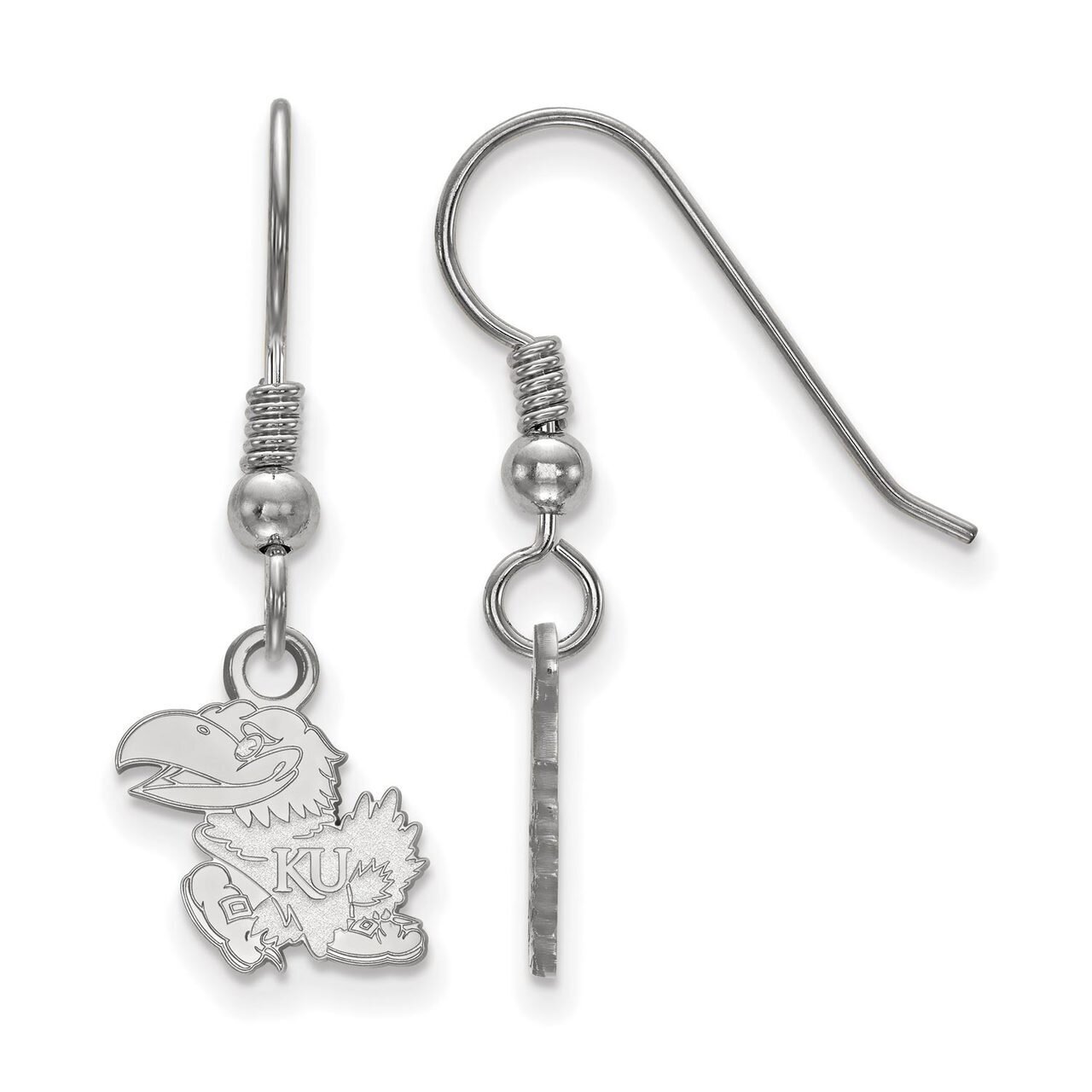 University of Kansas Extra Small Dangle Earring Wire Sterling Silver SS006UKS, MPN: SS006UKS, 88677…