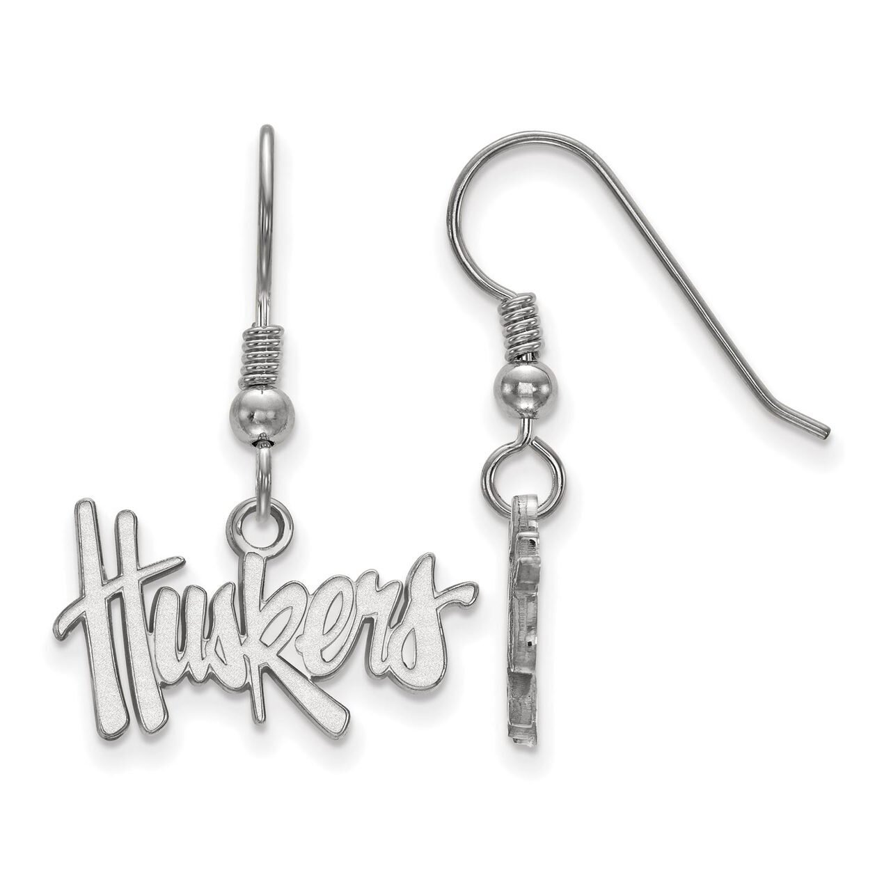 University of Nebraska Small Dangle Earring Wire Sterling Silver SS006UNE, MPN: SS006UNE, 886774713…