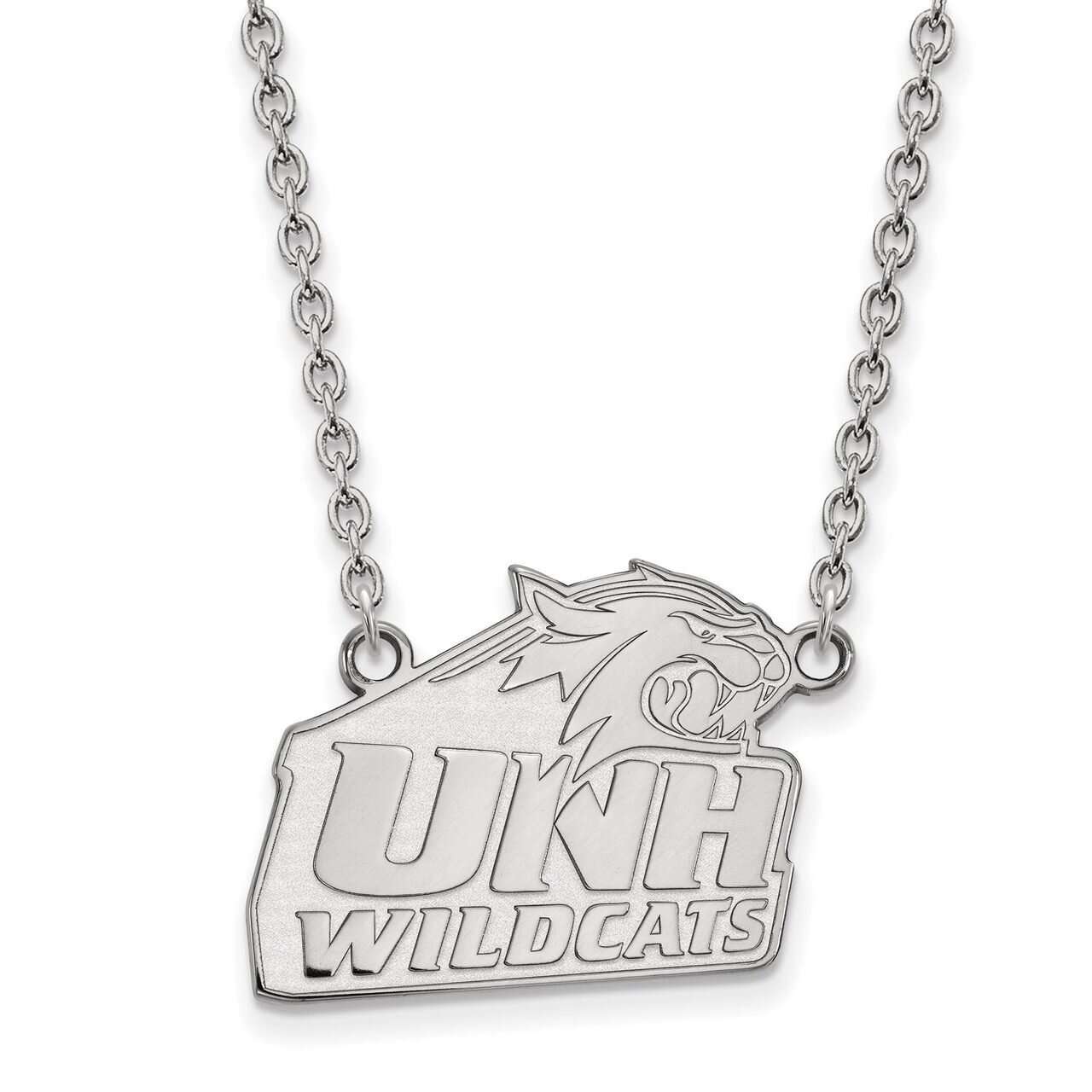 University of New Hampshire Large Pendant with Necklace Sterling Silver SS006UNH-18