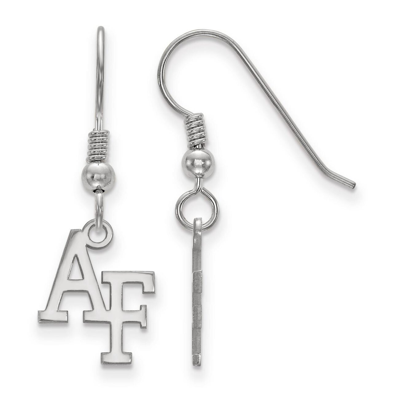United States Air Force Academy Small Dangle Earring Wire Sterling Silver SS006USA